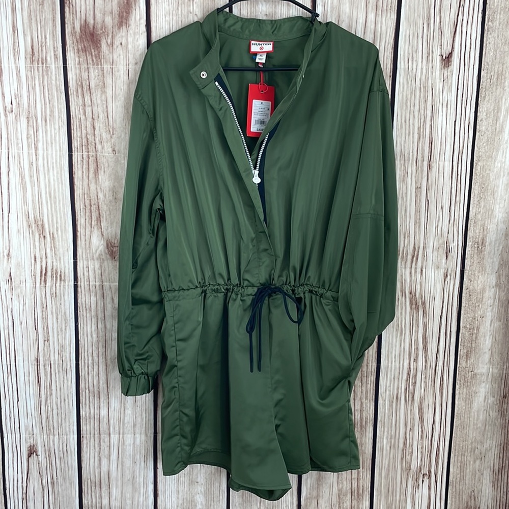 Hunter Green Zip Front Romper XL - Picture 2 of 12